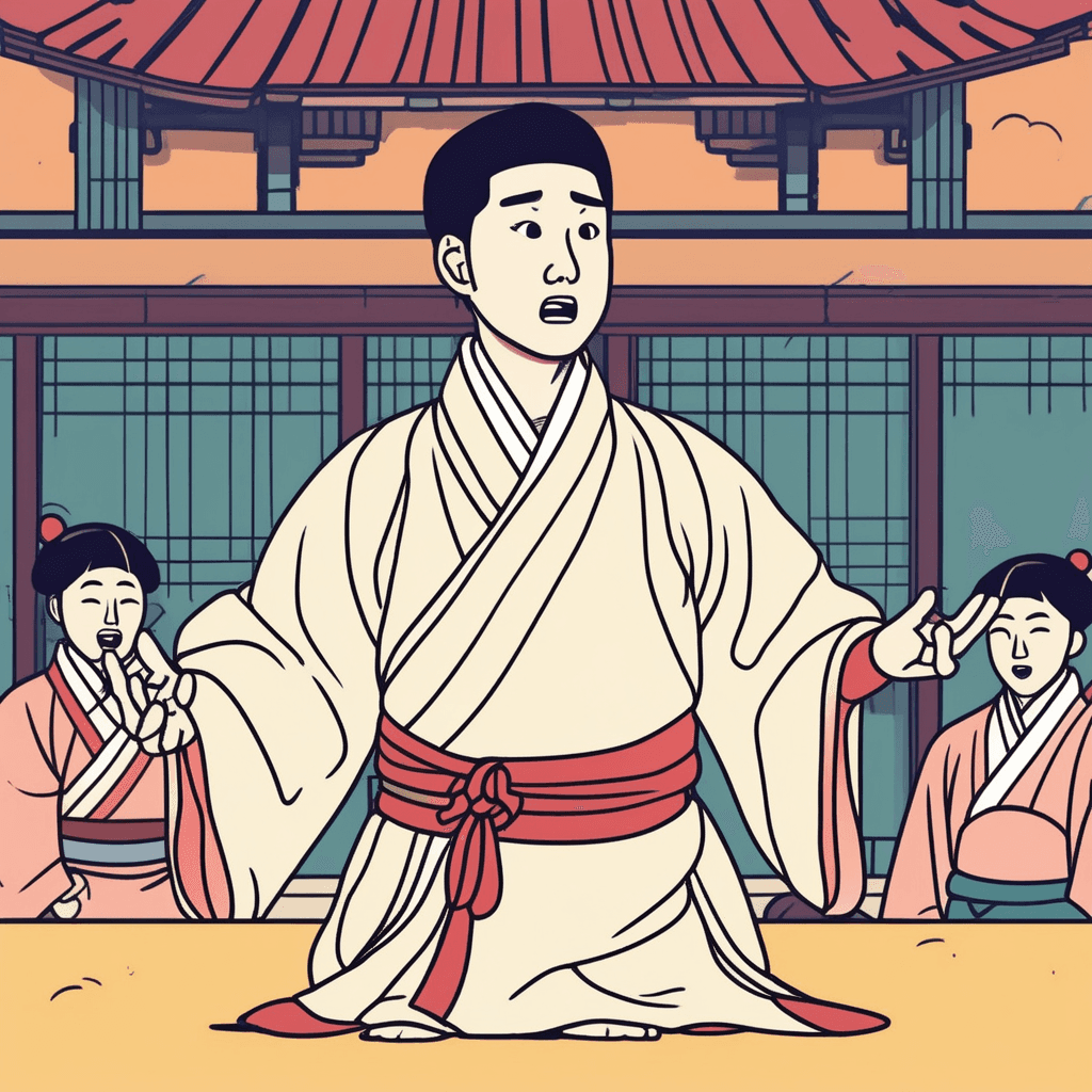 본디 평범한 실력인데 과하게 티를 내며 자랑하네!