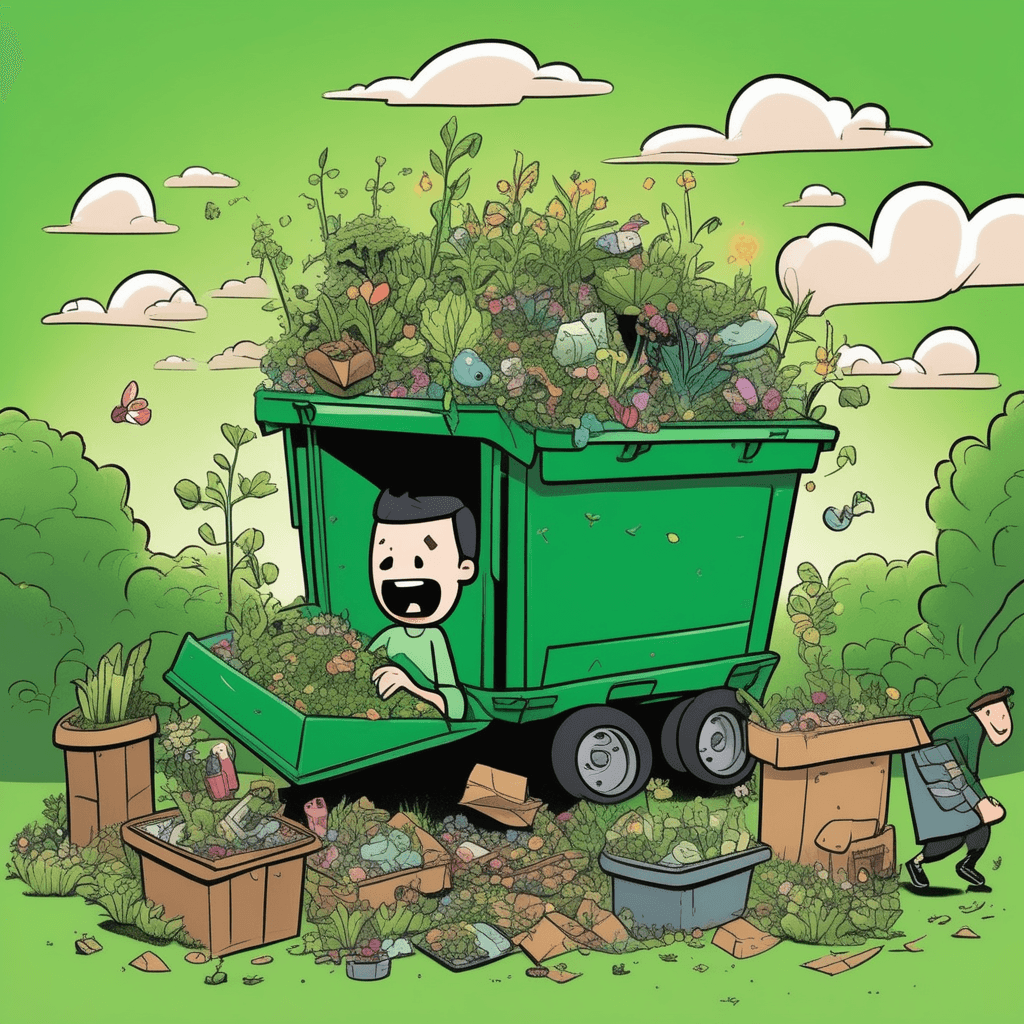 버리고 던지니까 파릇파릇한 식물들이 자라난다!