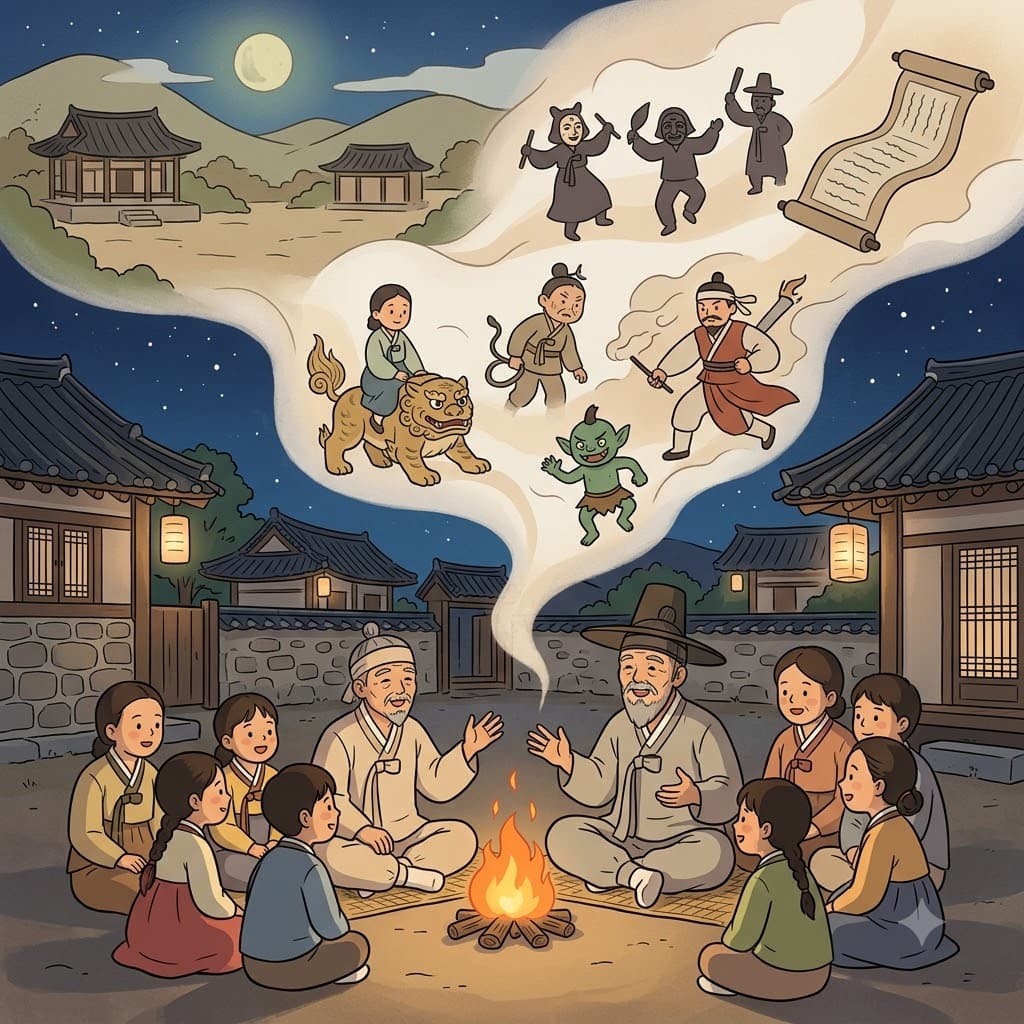 노인은 먼 옛날(yore)부터 전해 내려온 마을의 전설과 민속 이야기(folklore)를 들려주었다.
